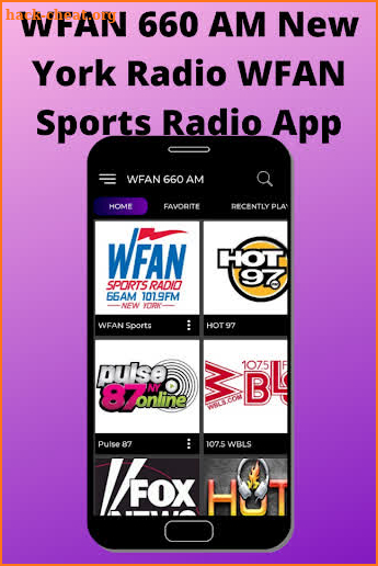 WFAN 660 AM New York Radio WFAN Sports Radio App screenshot