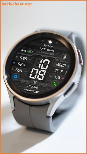 WFP 051 Digital watch face screenshot