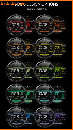 WFP 052 Digital watch face screenshot