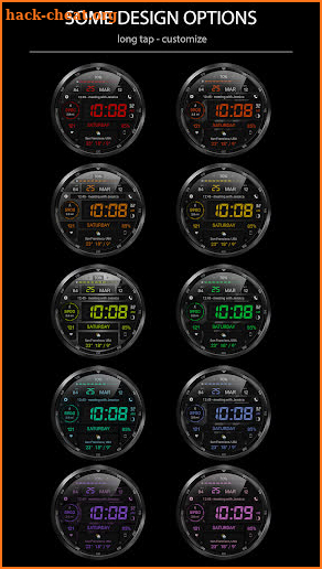 WFP 129 Digital watch face screenshot