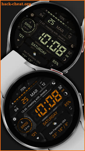 WFP 129 Digital watch face screenshot