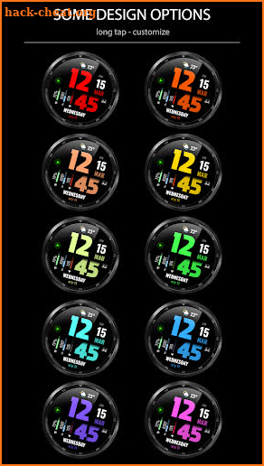 WFP 219 Digital watch face screenshot