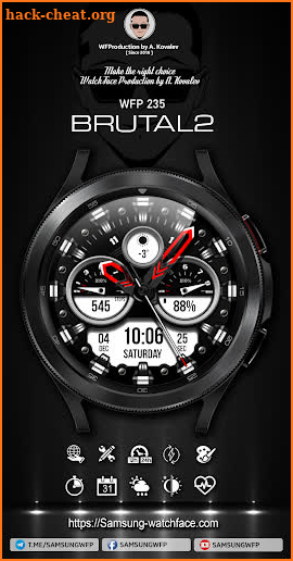 WFP 225 Brutal Mod2 Watch Face screenshot