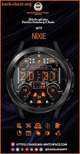 WFP 235 Nixie Watch Face screenshot