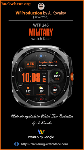 WFP 245 Digital watch face screenshot