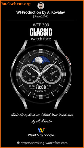 WFP 309 classic watch face screenshot