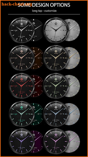 WFP 310 minimal watch face screenshot