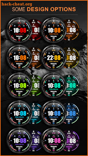 WFP 318 Digital watch face screenshot