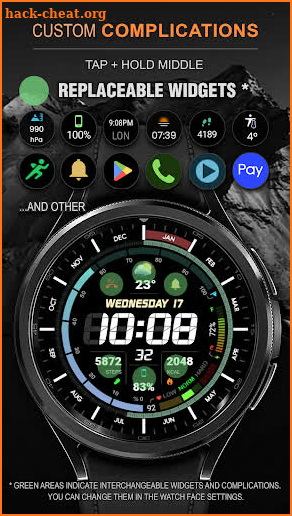 WFP 321 Digital Watch Face screenshot