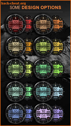 WFP 331 Futuristic Watch face screenshot