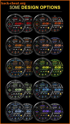 WFP 333 Digital watch face screenshot