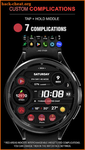 WFP 333 Digital watch face screenshot