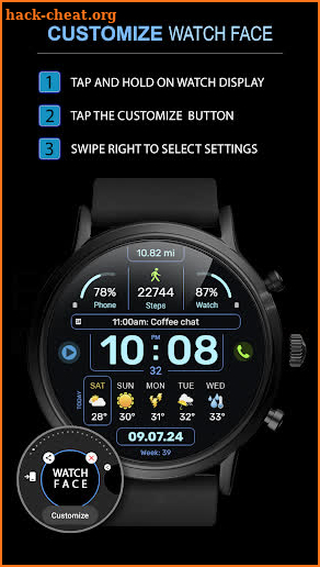 WFP 341 Informer watch face screenshot