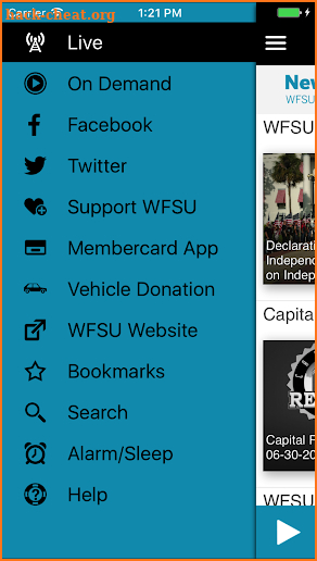 WFSU Public Radio App screenshot