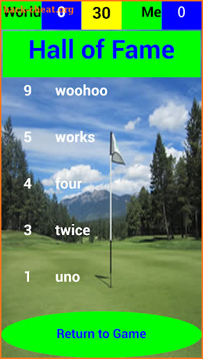 Whack-a-Goal: Golf screenshot