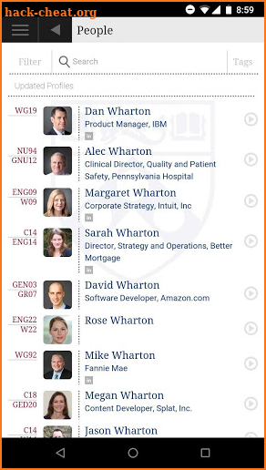 WhartonConnect screenshot