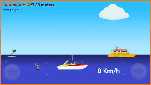 What a jump - free water skiing game screenshot