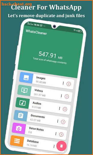 WhatsCleaner : Remove duplicate files screenshot