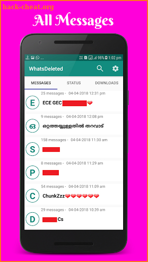 WhatsDeleted Plus Status Saver screenshot