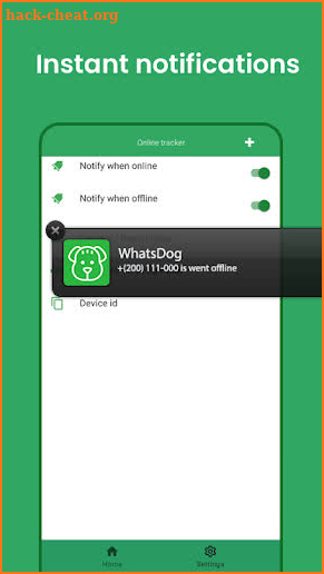 WhatsDog | online last seen screenshot