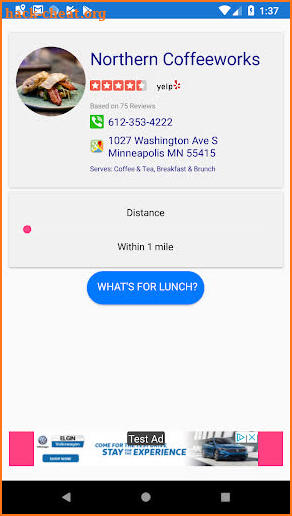 WhatsForLunch screenshot