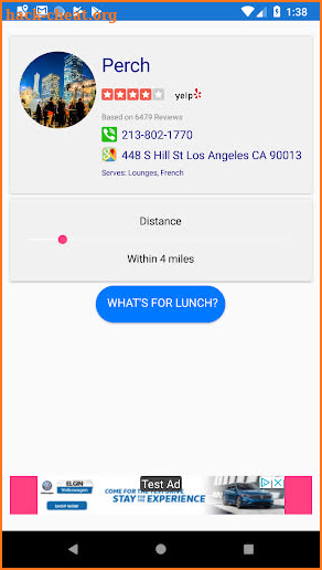 WhatsForLunch screenshot