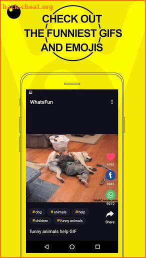 WhatsFun, gifs emoji stickers screenshot