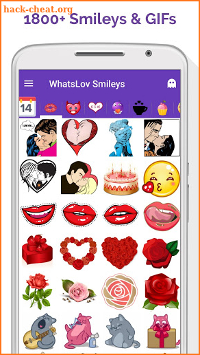 💘 WhatsLov: Smileys of love, stickers and GIF screenshot