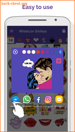 💘 WhatsLov: Smileys of love, stickers and GIF screenshot