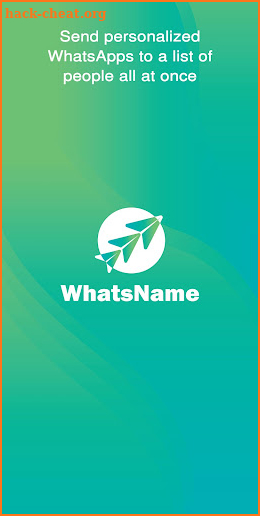 WhatsName  - Broadcasts Personal WhatsApp screenshot