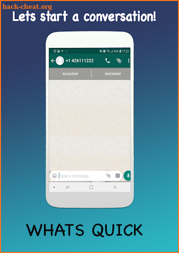 Whatsquick 2018 Send Message without Saving Number screenshot