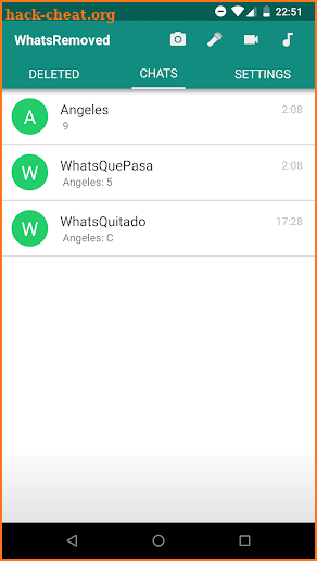 WhatsRemoved screenshot