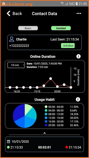 WhatStat : WhatsApp Online Tracker screenshot