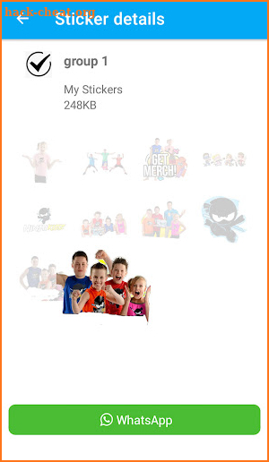 Whatstickers For Ninja Kidz Fans screenshot