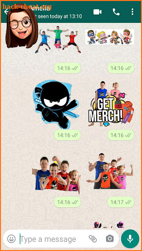 Whatstickers For Ninja Kidz tv screenshot