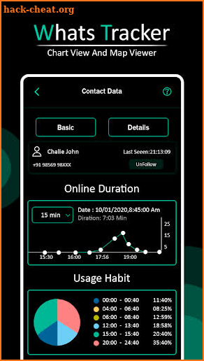 WhatsTracker - Online Tracker for Whatsapp screenshot