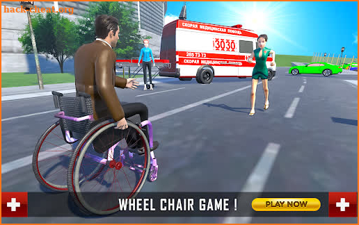 WheelChair People Rescue Ambulance Games screenshot