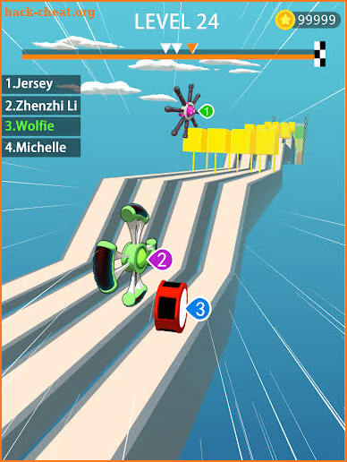 wheels run 3D screenshot