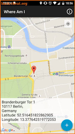 Where Am I - Location and address finder. screenshot