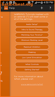 Whist - Tinnitus Relief screenshot