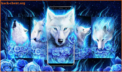 White Wolf Live Wallpaper screenshot