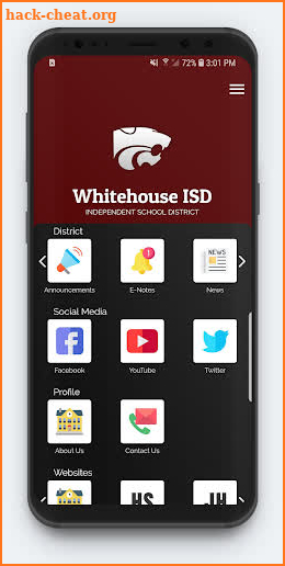 Whitehouse ISD screenshot