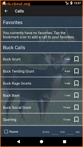 Whitetail Deer Calls screenshot