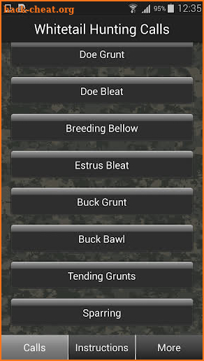 Whitetail Hunting Calls screenshot