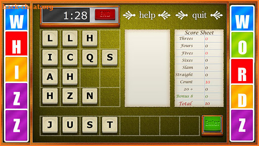 Whizz Wordz Deluxe screenshot