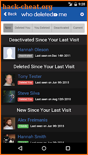 Who Deleted Me screenshot