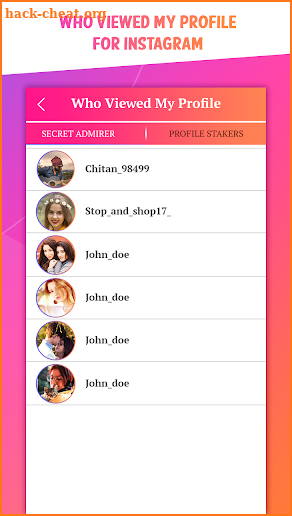 Who Viewed My Profile for Instagram screenshot