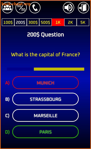 Who Wants To Be a Millionaire screenshot