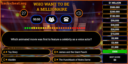 Who Wants To Be A Millionaire 2019 screenshot