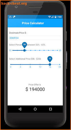 Wholesale Fix and Flip Price Calculator screenshot